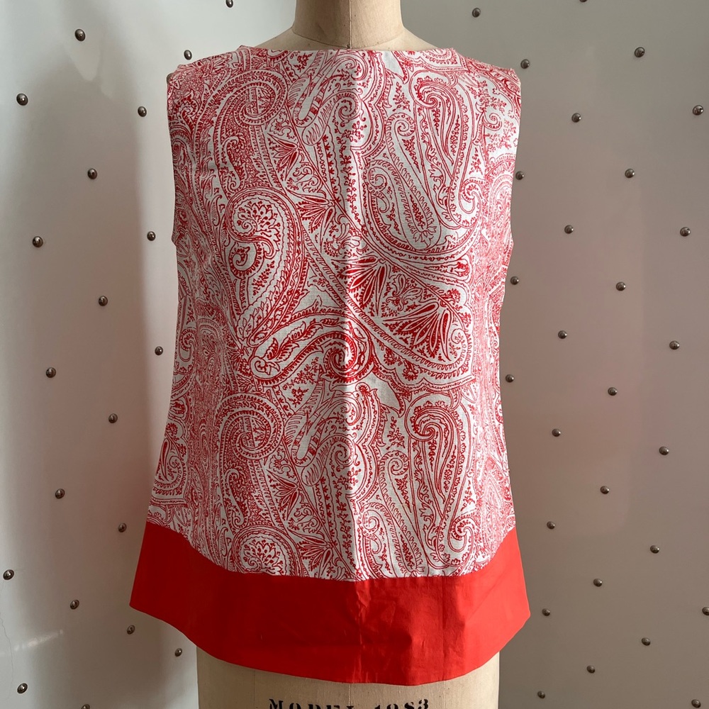 ETRO Paisley Cotton Shell NWOT